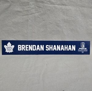 Toronto Maple Leafs Brendan Shanahan Name Plate Playoffs NHL Hockey